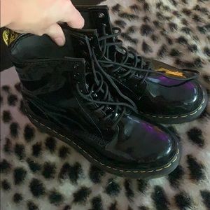 Black shiny doc martens